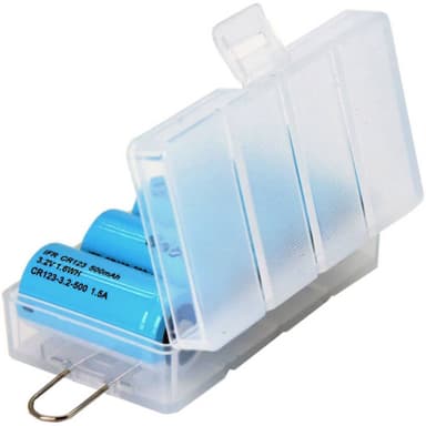 Batteribox 4x CR123A, 16340 Soshine SBC-027 (L x B x H)