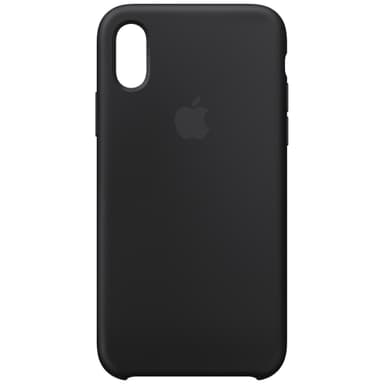 iPhone Xs silikonfodral (svart) iPhone Xs silikonfodral (svart)