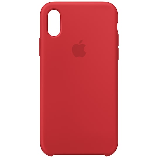iPhone Xs silikonfodral (röd)