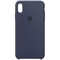 iPhone Xs Max silikonfodral (midnattsblå)
