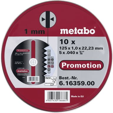 Separationspår rakt 125 mm 22.23 mm Metabo 616359000 10