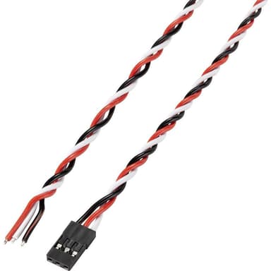 Servo Kabel [1x JR-hylsa - 1x Öppen ände] 30.00 cm 0.35
