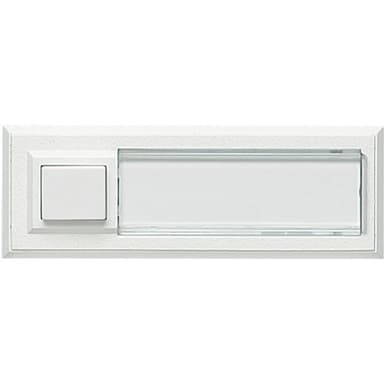 Grothe 51015 Klockknapp med namnskylt 1x Vit 12 V/1,5 A