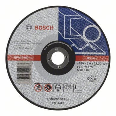 Separationspår rakt 1 st 180 mm 22.23 mm Bosch