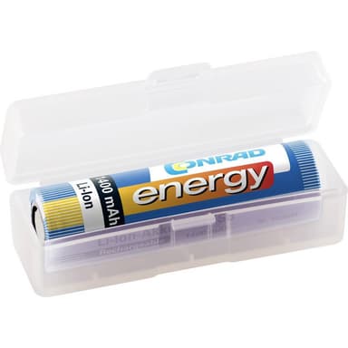 Batteribox 1x 18650 Basetech BT-Box-015 (L x B x H) 73