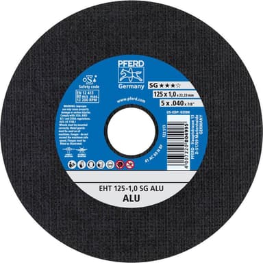 Separationspår rakt 125 mm 22.23 mm PFERD SG ALU