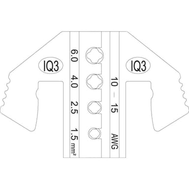 Crimpinsats Kontaktdon solcell 6.0 till 1.5 mm²