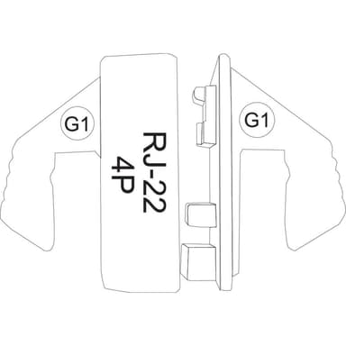 Crimpstämpel TOOLCRAFT 1595617 Passar märke TOOLCRAFT
