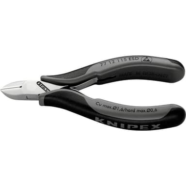 ESD Sidoskärare med facett 115 mm Knipex 77 12 115 ESD