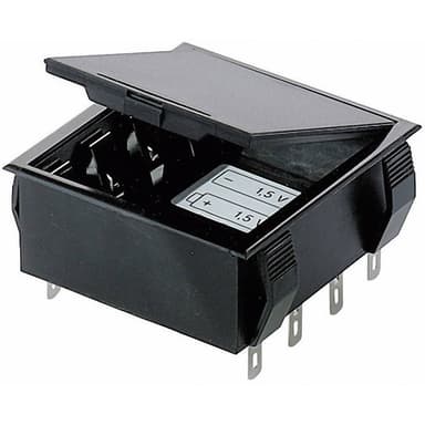 Bopla 46600000 Batterihållare 4x AA (R6), 9 V
