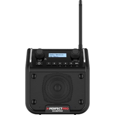 PerfectPro DABPRO Byggarbetsradio DAB+, FM AUX,