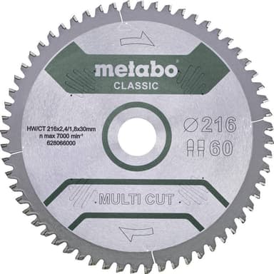 Metabo MULTI CUT CLASSIC 628285000 Cirkelsågblad 254 x