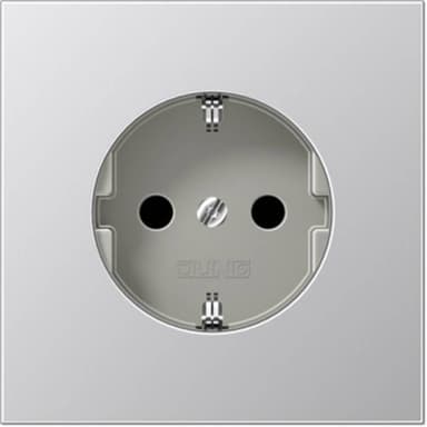 Jung 1x Insats Vägguttag Aluminium AL1520KI