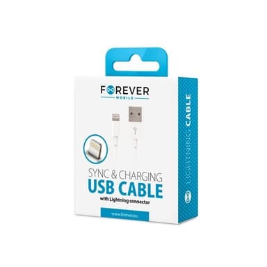 Forever iPhone-kabel 1m - vit