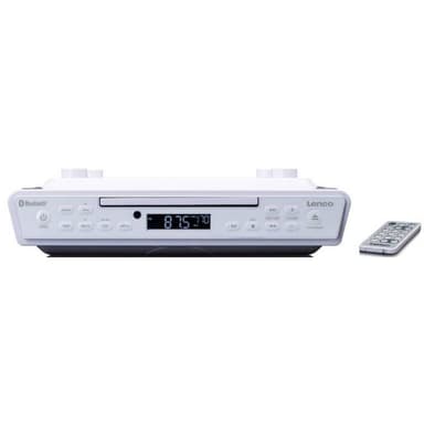 Lenco KCR-150WH Köksradio FM Bluetooth, CD Vit