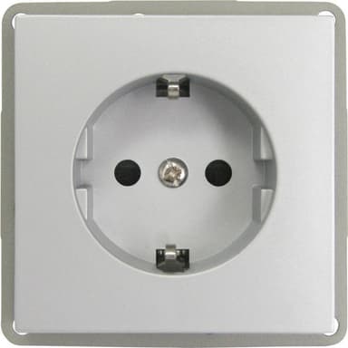 GAO Insats Vägguttag Modul Silver EFP300G-SR
