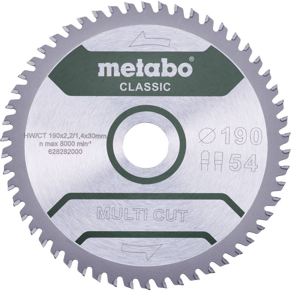 Metabo MULTI CUT CLASSIC 628661000 Cirkelsågblad 165 x
