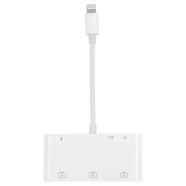 iPhone adapter till 3 USB + TF/SD-kort