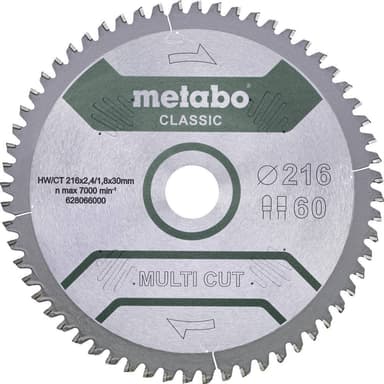 Metabo MULTI CUT CLASSIC 628655000 Cirkelsågblad 216 x