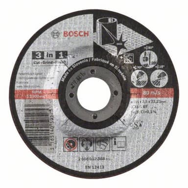 Kapskiva bockad 115 mm 22.23 mm Bosch Accessories Bosch