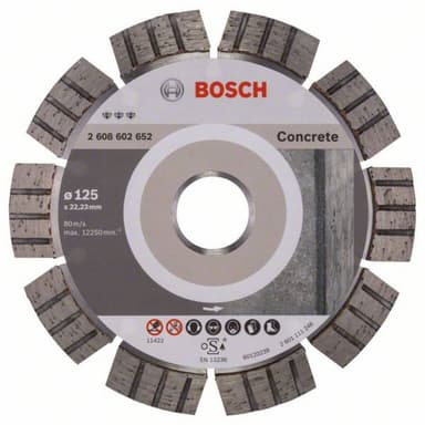 Diamantkapskiva Best for Concrete, 125 x 22,23 x 2,2 x