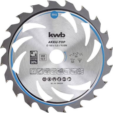 kwb 587856 Hårdmetall cirkelsågklinga 210 x 30 x 1.3 mm