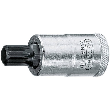 Gedore 1449850 Screwdriver Bit Socket 1/2 Inch Drive, Long RIBE M6...