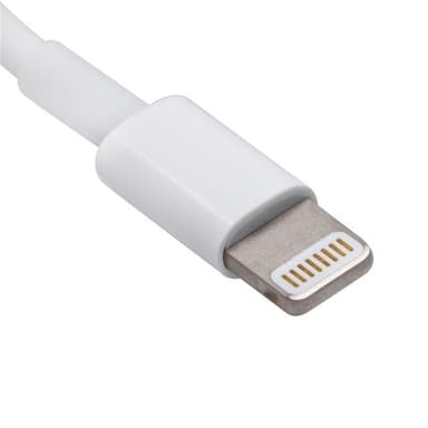 Extra kvalitativ USB-kabel till iPhone och iPad, 1 meter (Vit)