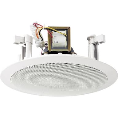 ELA-inbyggnadshögtalare Monacor EDL-26 10 W 100 V Vit 1