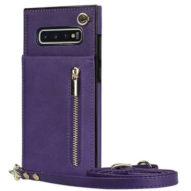 Zipper necklace case Samsung Galaxy S10 Plus - Lila