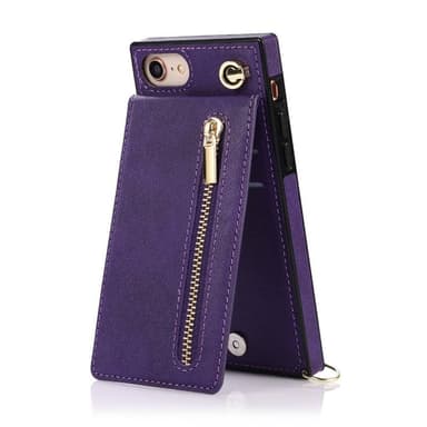 Zipper necklace case Apple iPhone 8 - Lila