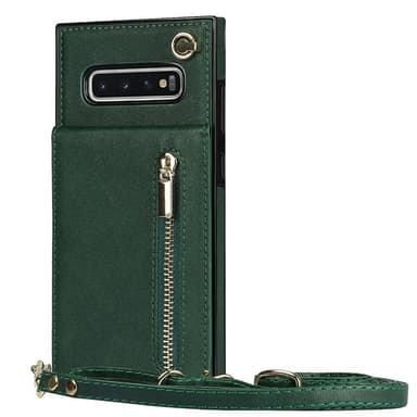 Zipper necklace case Samsung Galaxy S10 - Grön