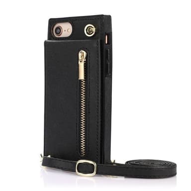 Zipper necklace case Apple iPhone 7 - Svart