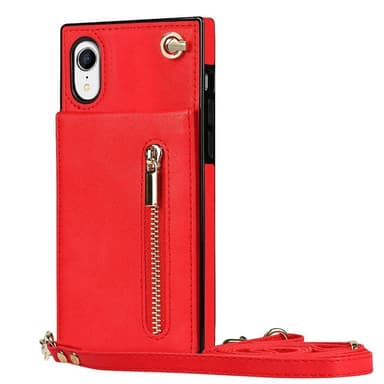 Zipper necklace case Apple iPhone XR - Röd