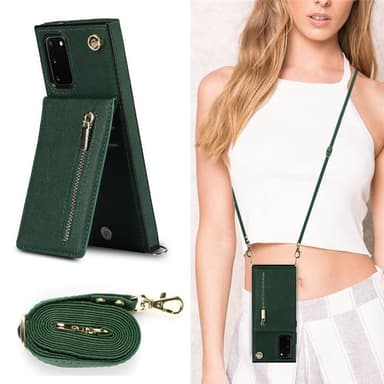 Zipper necklace case Samsung Galaxy S20 - Grön
