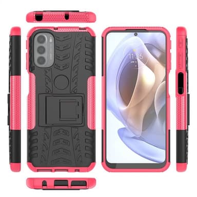 Stöttåligt skal med ställ Motorola Moto G41 - Rosa