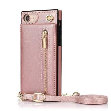 Zipper necklace case Apple iPhone 7 - Rosè