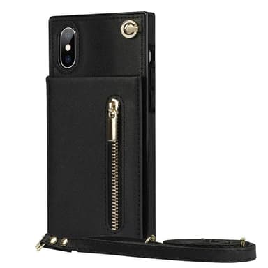 Zipper necklace case Apple iPhone X / XS - Svart