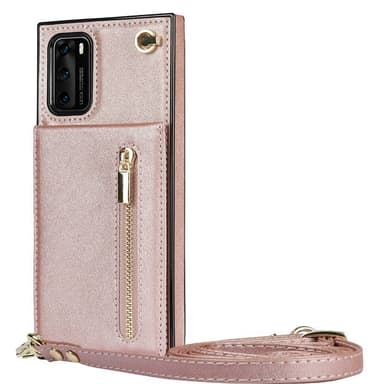 Zipper necklace case Huawei P40 - Rosè