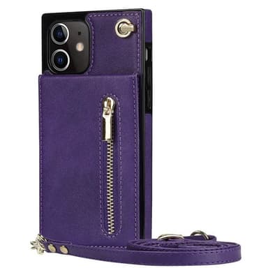 Zipper necklace case Apple iPhone 12 - Lila