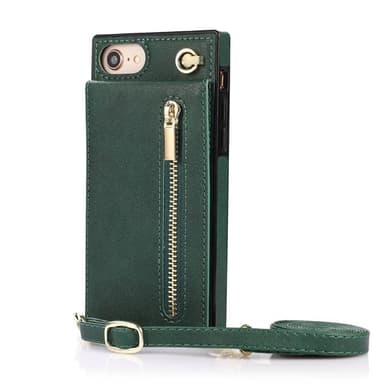 Zipper necklace case Apple iPhone 7 - Grön