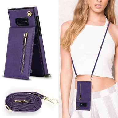 Zipper necklace case Samsung Galaxy S10e - Lila