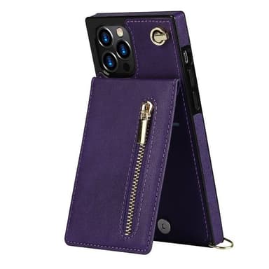 Zipper necklace case Apple iPhone 12 Pro - Lila