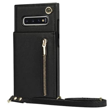 Zipper necklace case Samsung Galaxy S10 - Svart