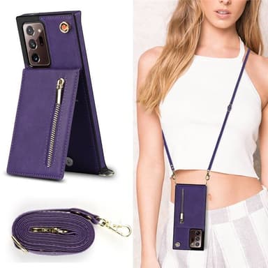 Zipper necklace case Samsung Galaxy Note 20 Ultra - Lila