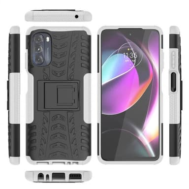 Stöttåligt skal med ställ Motorola Moto G82 5G - Vit