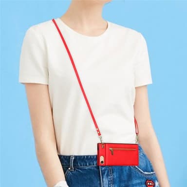 Zipper necklace case Apple iPhone 8 - Röd