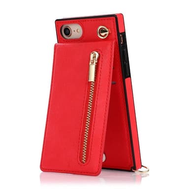 Zipper necklace case Apple iPhone 8 - Röd