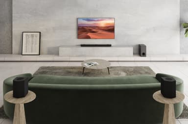 LG S95QR soundbar med subwoofer