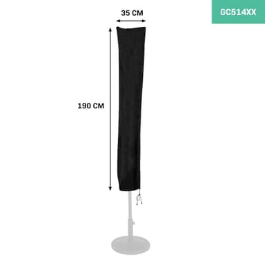 VONROC Parasollöverdrag S – För parasoller upp till 300cm | Universal & för GP503XX, GP507XX, GP508XX & GP514XX